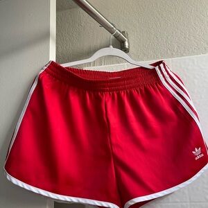 Adidas Women's Vibrant Red Athletic Shorts